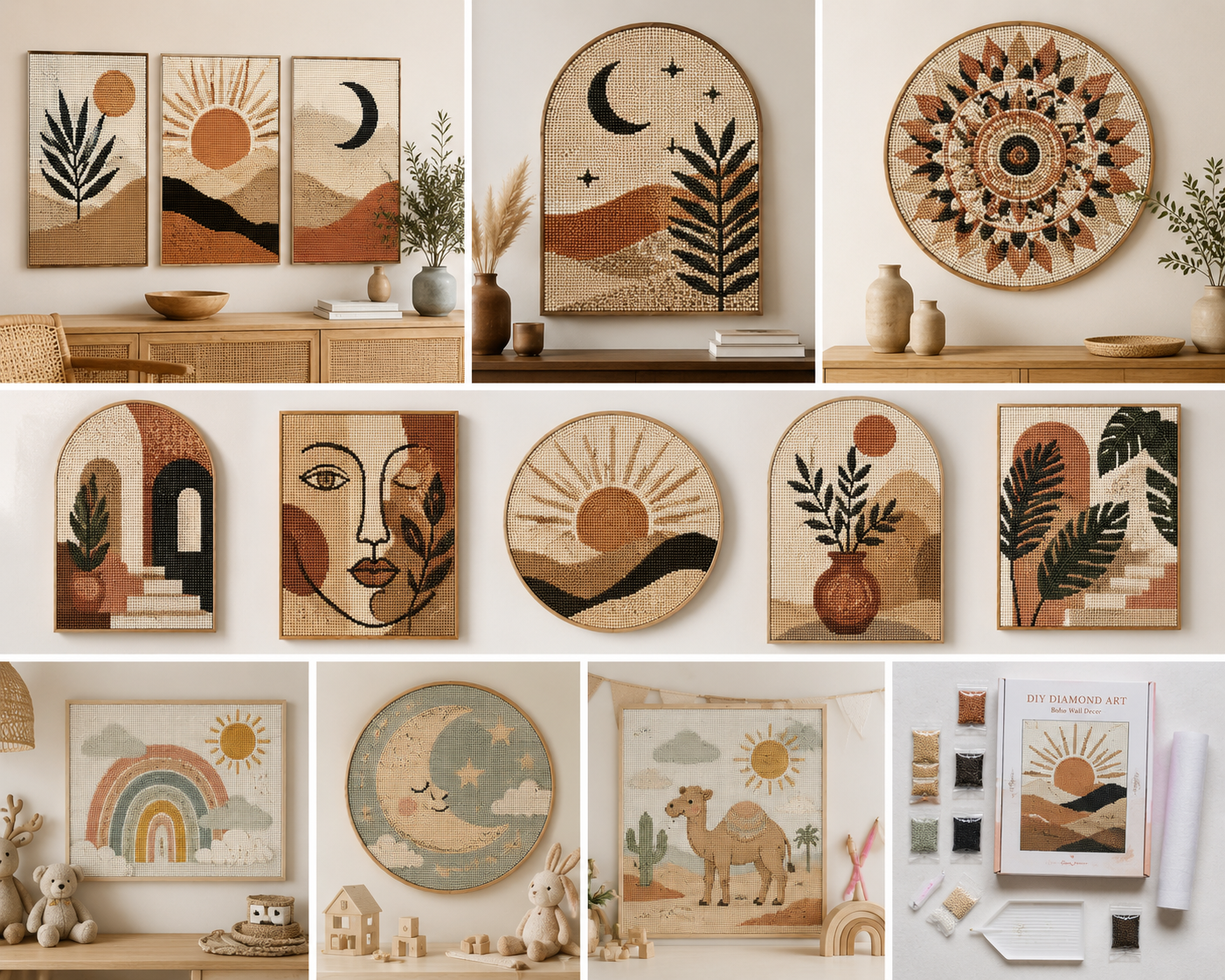 Boho Wall Art Diamond Kit