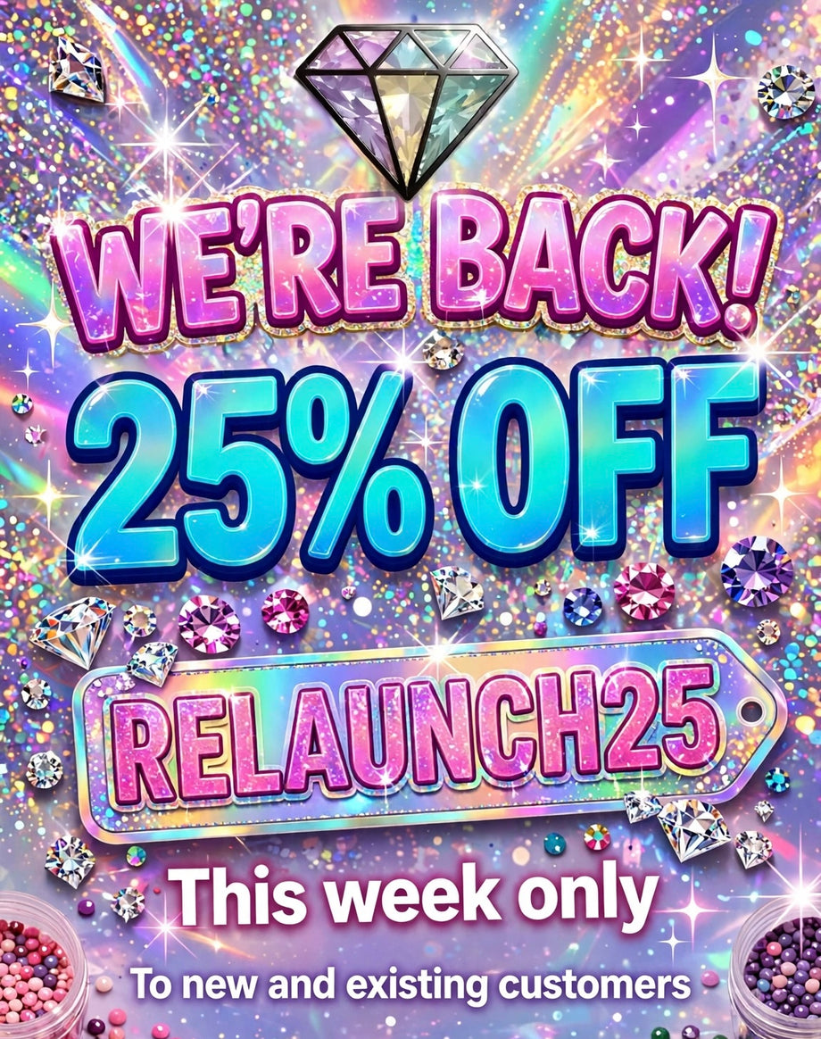 We're back! 25% off with code RELAUNCH25, this week only