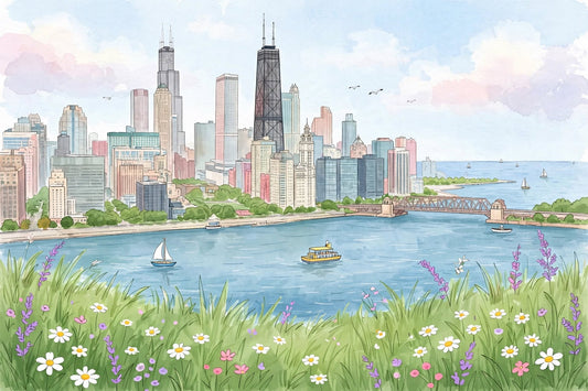 Chicago Lakefront, an original painting by Christina Back