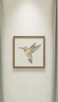 Custom Bird Diamond Art In Wooden Frame