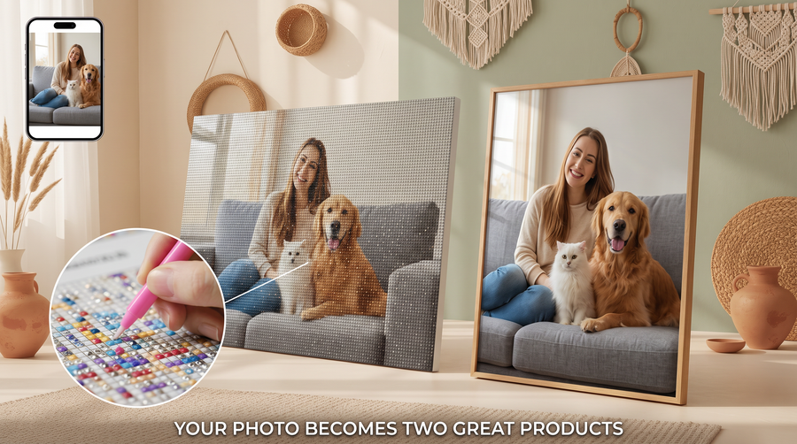 Your Photo as a Diamond Art Kit or Art Print